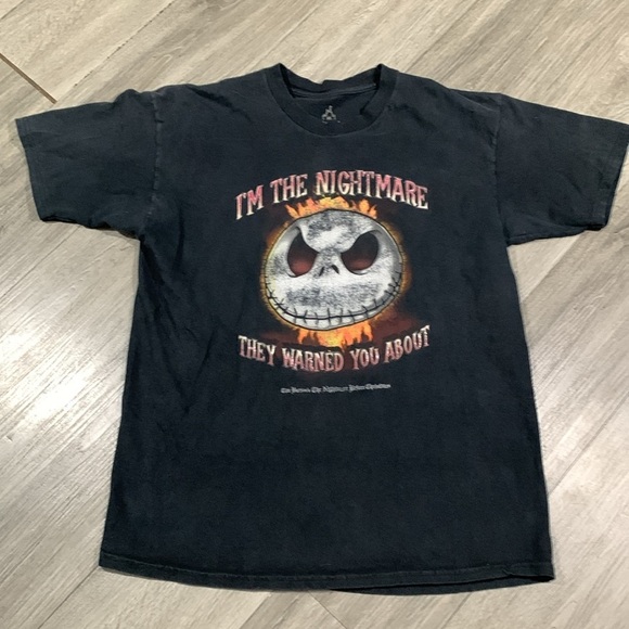 Disney Parks “I’m the Nightmare They Warned You About”. Faded Black Tee size XL - Picture 6 of 11